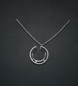 Double Circle Charm Necklace