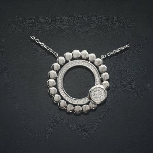 Sterling Halo Necklace