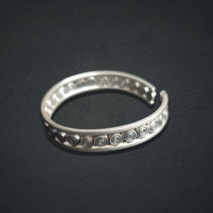 Silver Swirl Cuff Bracelet